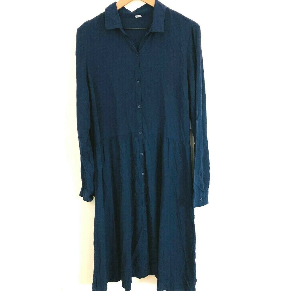 NWT! Old Navy Long Sleeve Button Front Shirt Dress